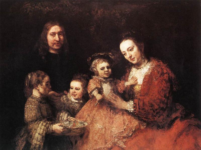 REMBRANDT Harmenszoon van Rijn Family Group China oil painting art